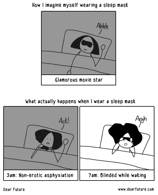 Sleep Masks: imagination versus reality