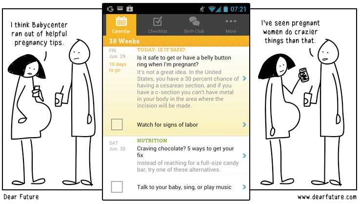 Babycenter app advice