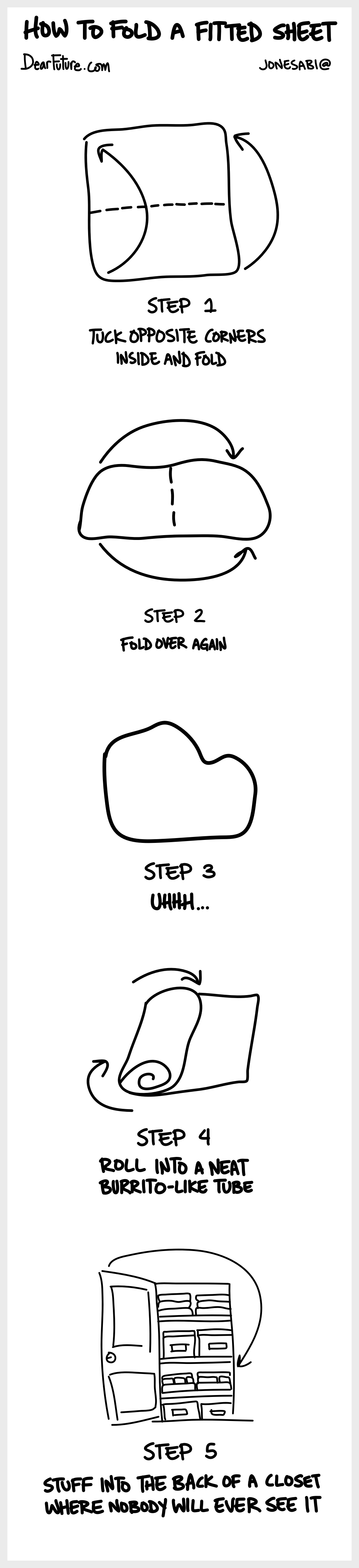 How to fold a fitted sheet in 5 simple steps